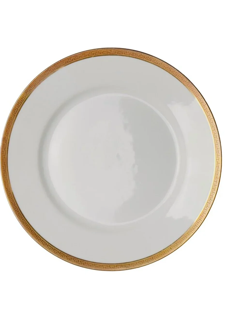Limoges France Old Abbey Dinner Plate With Gold Greek Key Design Set of 4